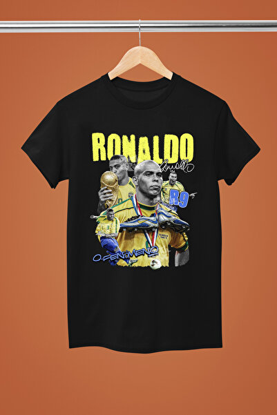 MAGORS TRICOU CU MÂNECĂ SCURTĂ, MODEL REGULAR, CU IMPRIMEU RONALDO NAZARIO, P...