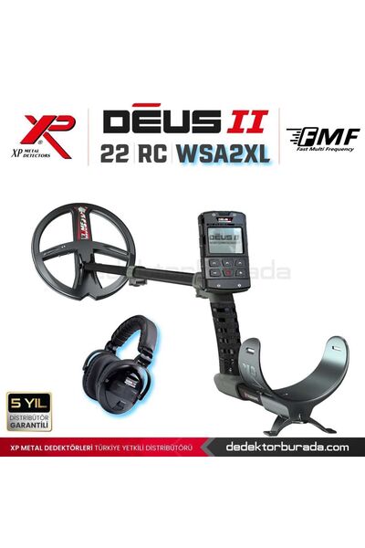 XP Deus 2 Dedektör - 22,5cm FMF Başlık, Ana Kontrol Ünitesi, WSA2XL Kulaklık