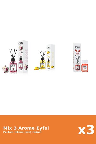 Eyfel Set 3 Mix Eyfel: 1x Ananas, 1x Bouquet, 1x Red Dragon