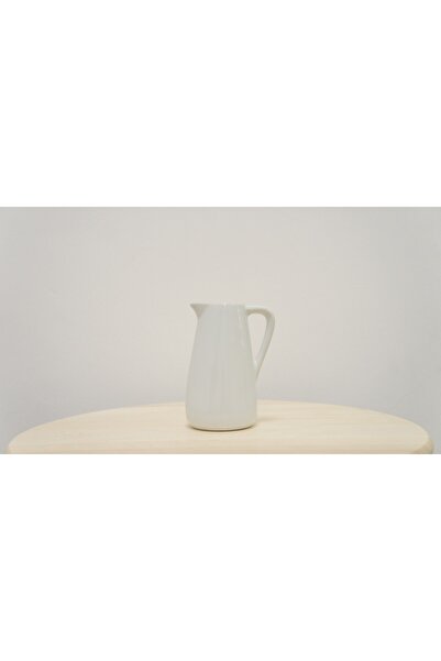 Generic PITCHER DESIGNED WHITE CERAMIC VASE