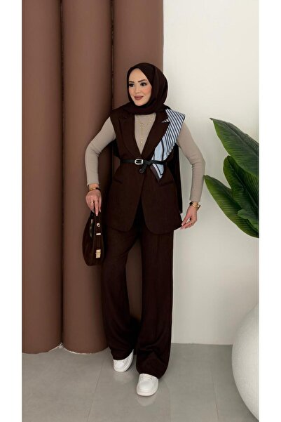 ALVOR تفاصيل حزام بليزر بريميوم طقم فيست كتان طقم