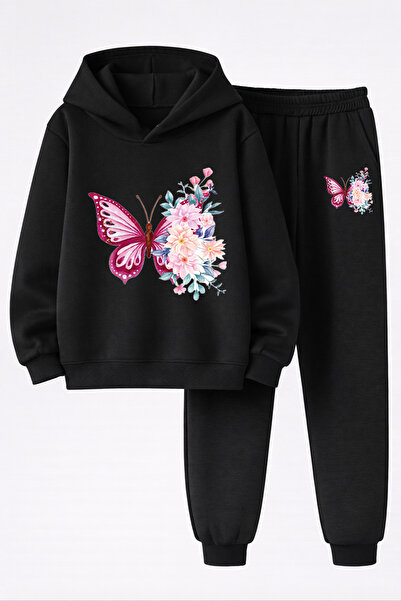 MAGORS Butterfly Printed 3-Yarn Quality Sweatshirt and Sweatpants Children's ...