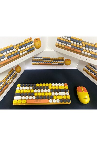 jedel WS682 Wireles Mini Klavye Mouse Combo 800-1200-1600 DPI 1 AA Battery 3 ...