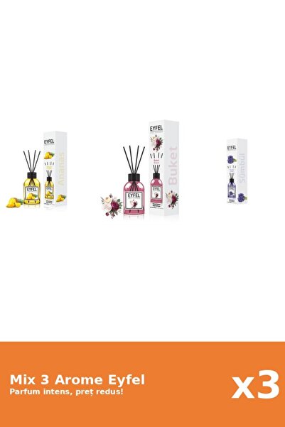 Eyfel Set 3 Mix Eyfel: 1x Ananas, 1x Bouquet, 1x Zambile