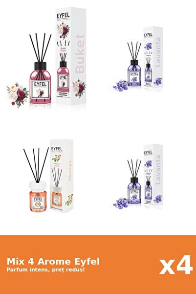 Eyfel Set 4 Mix Eyfel: 1x Acacia, 1x Bouquet, 2x Lavanda