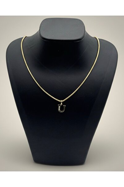 Lunays Xuping Snake Back Chain U Letter Pendant Model Zircon Stone Women's Br...