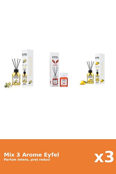 Eyfel Set 3 Mix Eyfel: 1x Ananas, 1x Mana Maicii Domnului, 1x Red Dragon