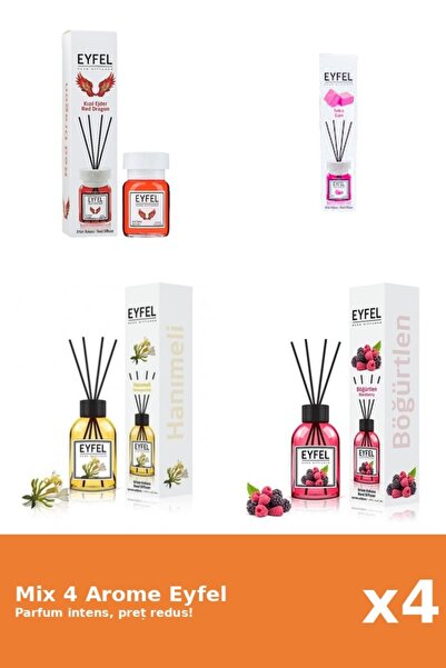 Eyfel Set 4 Mix Eyfel: 1x Bubble Gum, 1x Fructe De Padure, 1x Mana Maicii Dom...