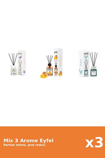 Eyfel Set 3 Mix Eyfel: 1x Angel, 1x Mango, 1x Orhidee