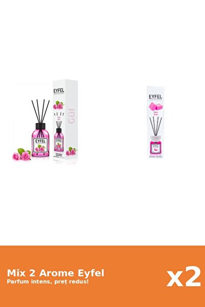 Eyfel Set 2 Mix Eyfel: 1x Bubble Gum, 1x Trandafir