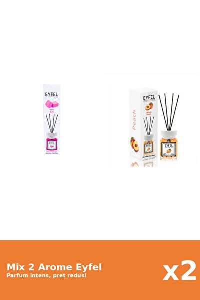 Eyfel Set 2 Mix Eyfel: 1x Bubble Gum, 1x Piersica