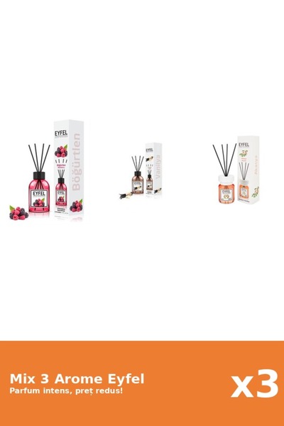 Eyfel Set 3 Mix Eyfel: 1x Acacia, 1x Fructe De Padure, 1x Vanilie