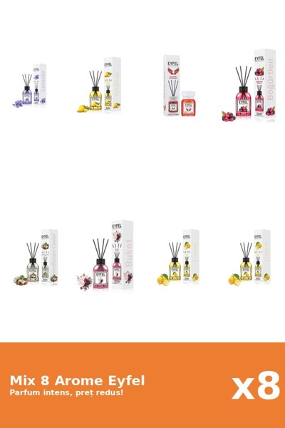 Eyfel Set 8 Mix Variat: 7 arome