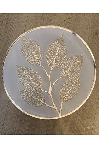 Empressco 6'lı Yuvarlak Lateks Supla Seti, Amerikalı Tasarım, Yaprak Deseni, ...