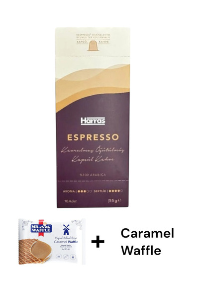KMS HOME Harras Espresso Capsule Coffee 10 Pieces 100% Arabica