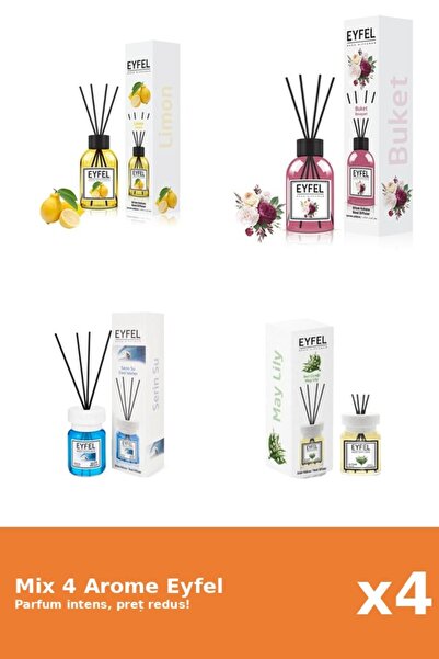 Eyfel Set 4 Mix Eyfel: 1x Bouquet, 1x Cool Water, 1x Lacramioare, 1x Lamaie