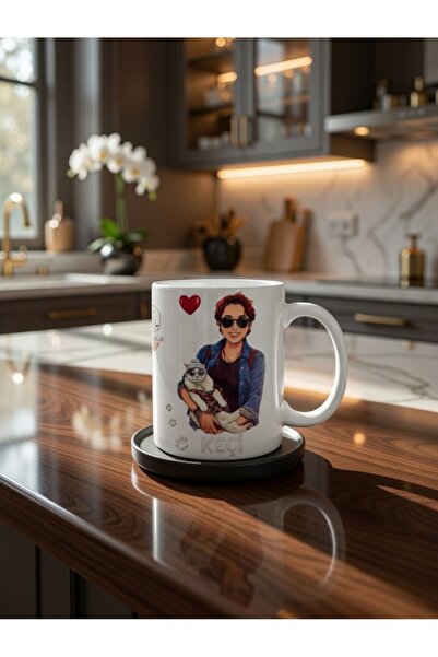 Hababamevi Keçi ⭐ Cat Baskılı Porselen Kupa