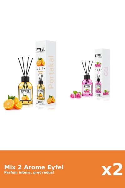 Eyfel Set 2 Mix Eyfel: 1x Portocala, 1x Trandafir