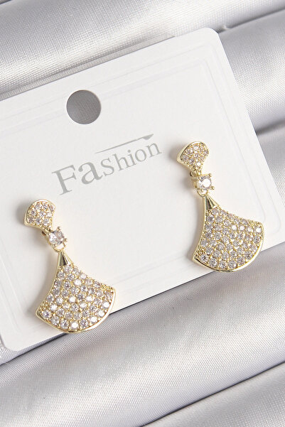 online kapsulavm avm alışveriş Brass Gold Color Zircon Stone Motif Model Wome...