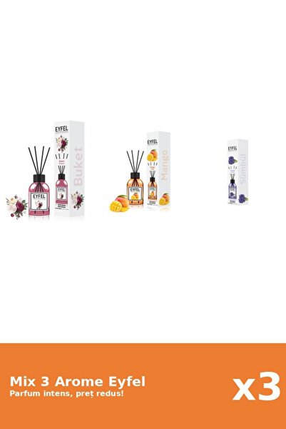 Eyfel Set 3 Mix Eyfel: 1x Bouquet, 1x Mango, 1x Zambile