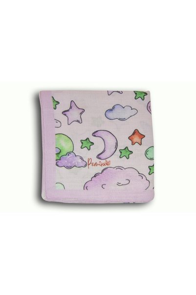 PEMİRA Children's Headscarf Scarf Cotton Patterned Girls' Scarf