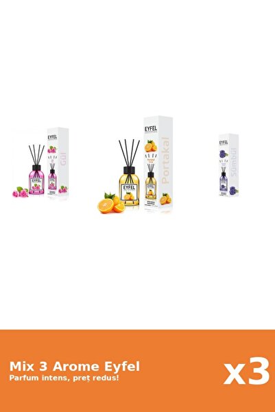 Eyfel Set 3 Mix Eyfel: 1x Orange, 1x Rose, 1x Hyacinth