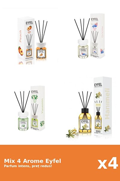 Eyfel Set 4 Mix Eyfel: 1x Iasomie, 1x Mana Maicii Domnului, 1x Orhidee, 1x Pi...