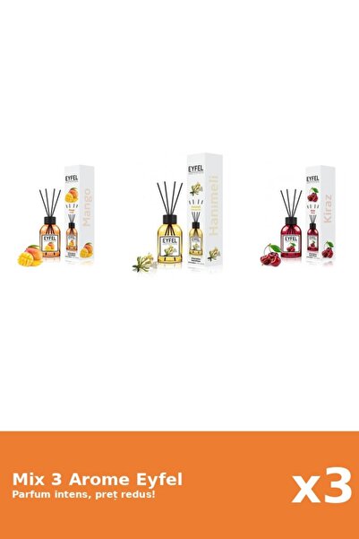 Eyfel Set 3 Mix Eyfel: 1x Cirese, 1x Mana Maicii Domnului, 1x Mango