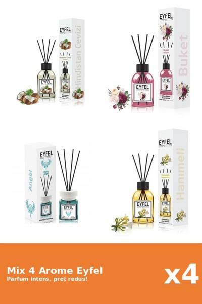 Eyfel Set 4 Mix Eyfel: 1x Angel, 1x Bouquet, 1x Mana Maicii Domnului, 1x Nuca...