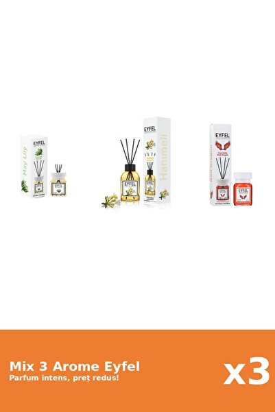 Eyfel Set 3 Mix Eyfel: 1x Lily of the Valley, 1x Mother of God's Hand, 1x Red...