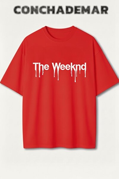Vordevia The Weeknd Štampano Premium Oversize kroj Pamuk lu T-shirt