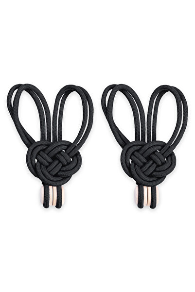 Amelia Home Magnetic curtain rod set, Edmonton, 60 cm, black, 2 pcs