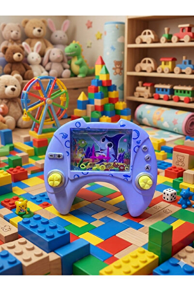 anonim Nostaljik Sulu Atari Oyun Konsolu - Joystick Tasarımlı Su Halkası Atma...