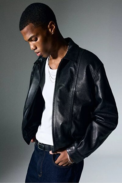 Buti Allbucks Pull&Bear Vintage 100% D Leather Jacket Abpnb3746