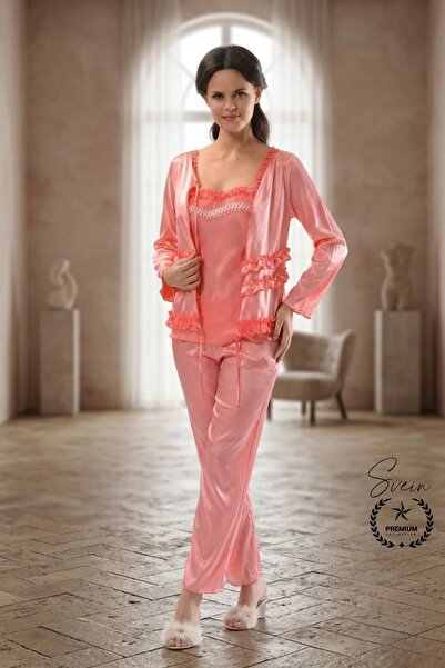 Svein # Pijamale cu flori de rodie Set de pijamale pentru femei Îmbrăcăminte ...