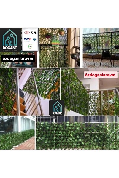 dogant özdoğanlar avm Ahşap Yapay Balkon Demiri Duvar Süsü Sarmaşık Çit Akord...