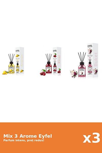 Eyfel Set 3 Mix Eyfel: 1x Ananas, 1x Bouquet, 1x Cirese