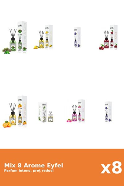 Eyfel Set 8 Mix Variat: 7 arome