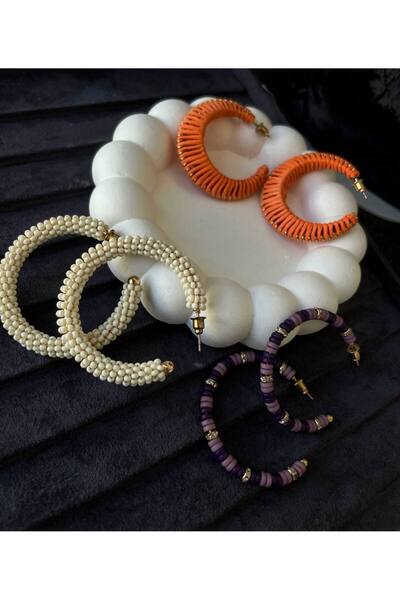 Luxiva 3 Pcs Colorful Women's Earrings