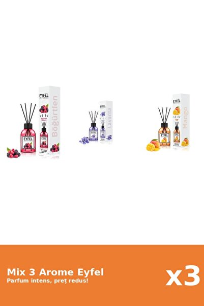 Eyfel Set 3 Mix Eyfel: 1x Fructe De Padure, 1x Lavanda, 1x Mango