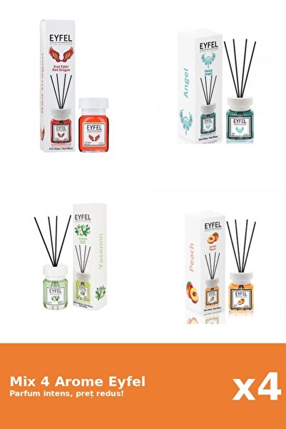 Eyfel Set 4 Mix Eyfel: 1x Angel, 1x Iasomie, 1x Piersica, 1x Red Dragon