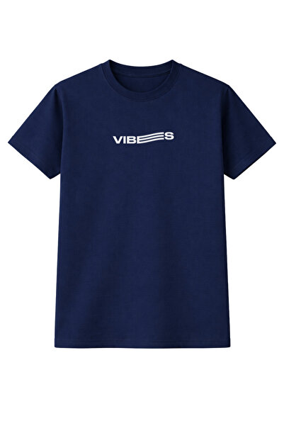 BEETON Unisex Vibes Printed Oversized T-Shirt 100% Cotton Crew Neck Casual St...