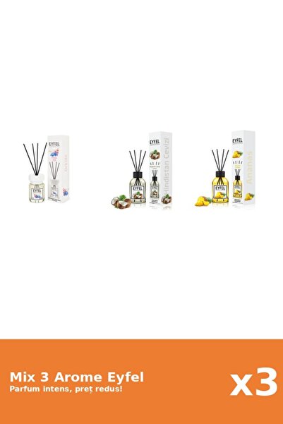 Eyfel Set 3 Mix Eyfel: 1x Ananas, 1x Nuca De Cocos, 1x Orhidee