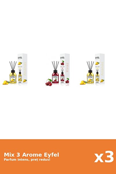 Eyfel Set 3 Mix Eyfel: 2x Ananas, 1x Cirese