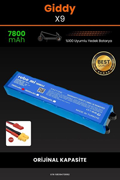 robo mi Giddy X9 / 36V 7800mAh Elektrikli Scooter Bataryası - Sertifikalı Güv...