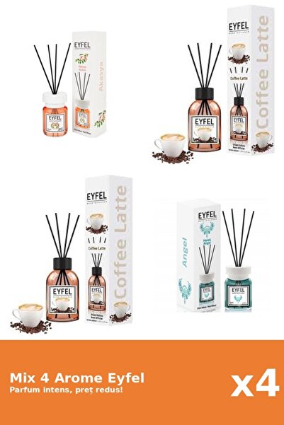 Eyfel Set 4 Mix Eyfel: 1x Acacia, 1x Angel, 2x Cafea
