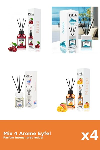 Eyfel Set 4 Mix Eyfel: 1x Cirese, 1x Mango, 1x Ocean, 1x Orhidee