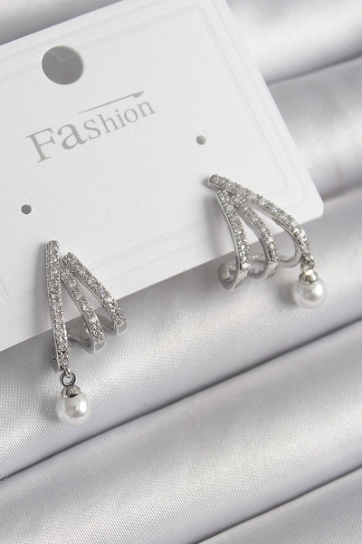 online kapsulavm avm alışveriş Brass Silver Color Zircon Stone Claw Model Pea...