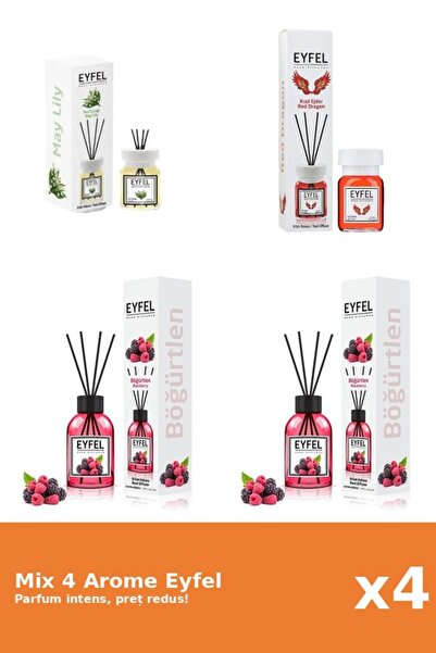 Eyfel Set 4 Mix Eyfel: 2x Fructe De Padure, 1x Lacramioare, 1x Red Dragon