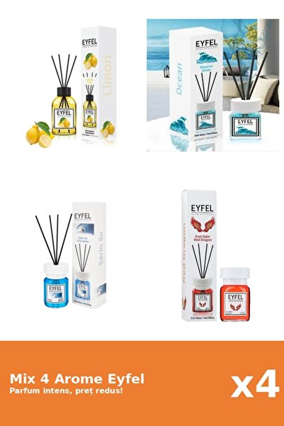 Eyfel Set 4 Mix Eyfel: 1x Cool Water, 1x Lamaie, 1x Ocean, 1x Red Dragon